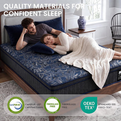 Twin Size Mattress, 12 Inch Twin Hybrid Mattress7
