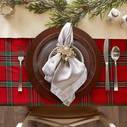 Farmhouse Christmas Plaid Dining Table & Kitchen Décor, Holiday Tablecloth, 60X84, Red & Green4