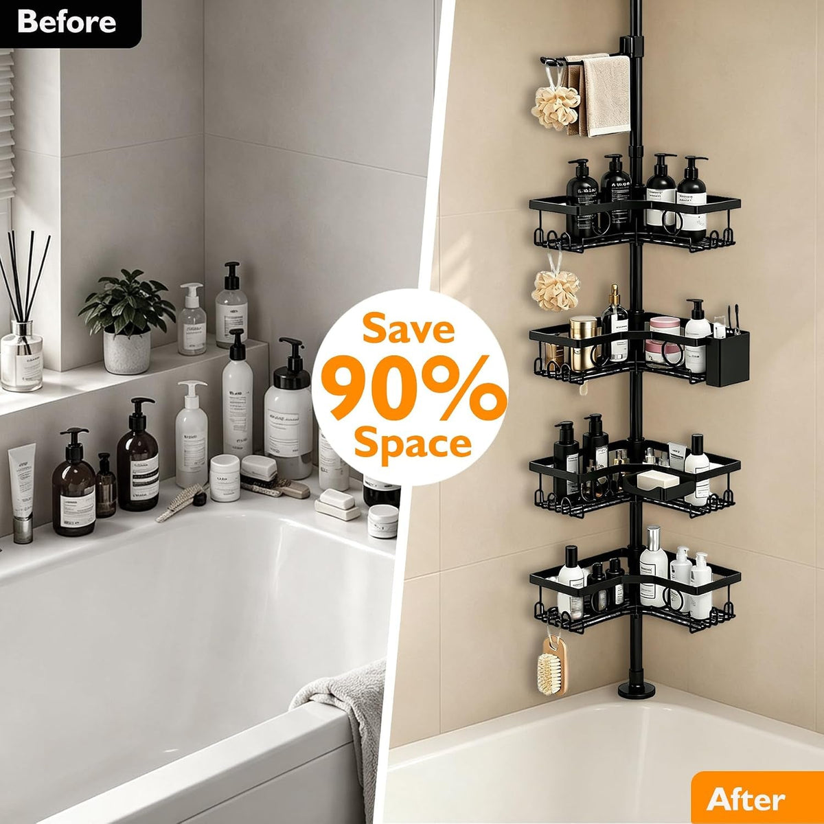 black-corner-shower-caddy-tension-pole-4-tier-shower-organizer