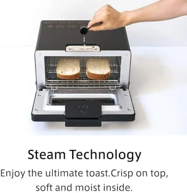 the Toaster | Steam Oven Toaster | Compact Size 14.1" W X 12.6" D X 8.2" H | 5 Cooking Modes: Sandwich Bread, Artisan Bread, Pizza & Pastry, Oven | Baking Pan Included | US Version | Gray7