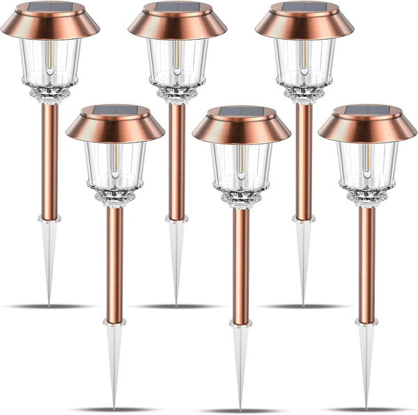 Solar Pathway Lights Outdoor, 6 Pack Solar Light Outdoor Waterproof1