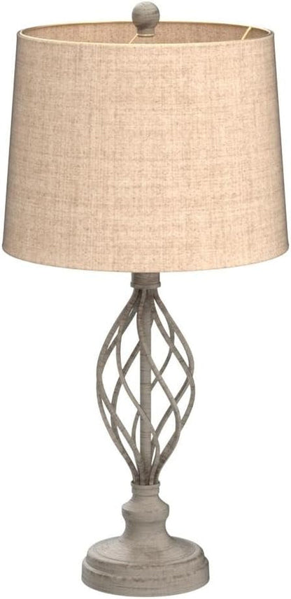 Annie 28" Bronze Brown Tall Table Lamps Set of 2 Sand Iron Scroll Modern | Weathered Industrial Bedroom Living Room House Home Bedside Nightstand Office Entryway Family Cream Tapered Drum4