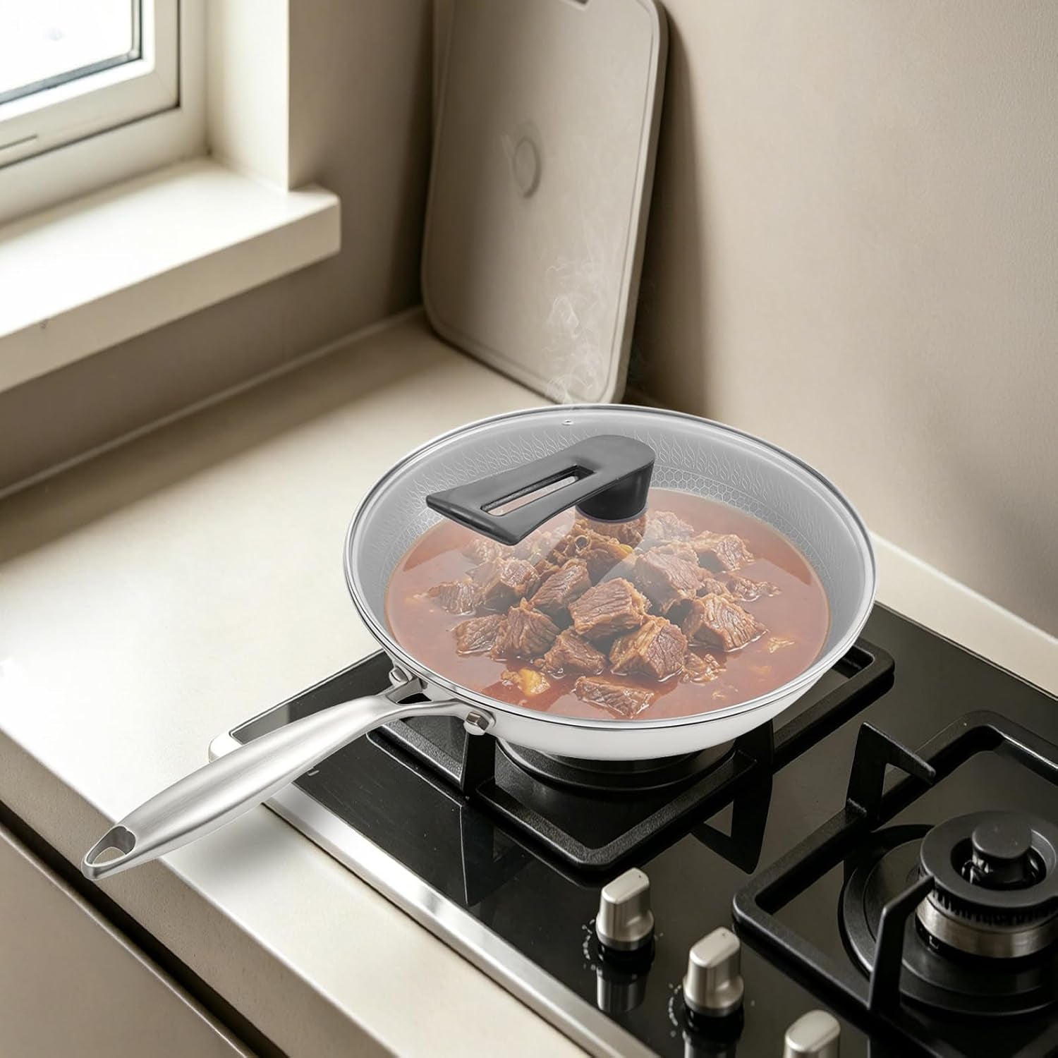 stainless-steel-honeycomb-wok-pan-flat-bottom-stir-fry-pan-for-induction-gas