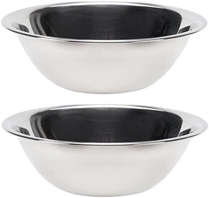 (47935) Economy Mixing Bowls, Set of 2 (5-Quart, Stainless Steel)1
