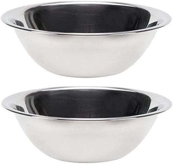 (47935) Economy Mixing Bowls, Set of 2 (5-Quart, Stainless Steel)1