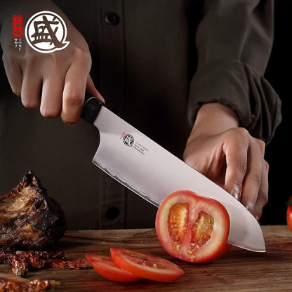 7 Inch Japanese Santoku Chef Knife VG-10 Damascus/San-Mai3