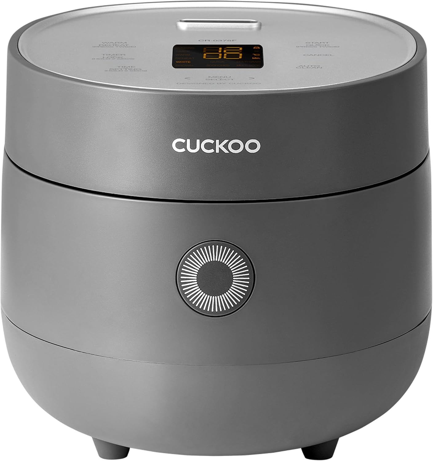 cuckoo-micom-fuzzy-logic-rice-cooker-6-cup-cooked-gray-cr-0375fg-small-3-cup-uncooked-capacity-nonstick-inner-pot-9-cooking-modes-quick-white-rice-in-26-28-minutes-auto-clean