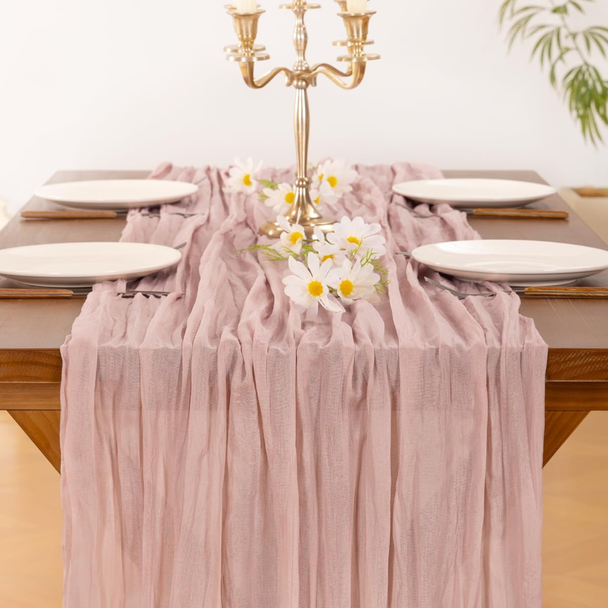 pink-cheesecloth-table-runner-fall-boho-wedding-birthday-party-home-decor-dusty-pink-rustic-gauze-10ft-120in-cheese-cloth-sheer-farmhouse-dining-runner-for-baby-shower-bridal-holiday-decorations