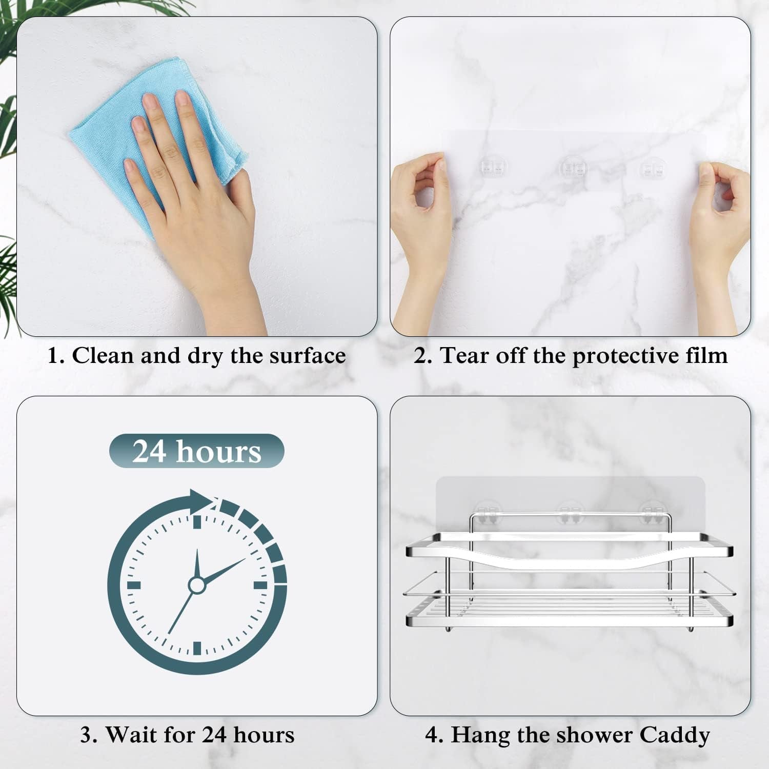 2-pack-transparent-shower-caddy-adhesive-for-replacement-no-drilling-soap-holder-bathroom-storage-shelves-and-kitchen-racks