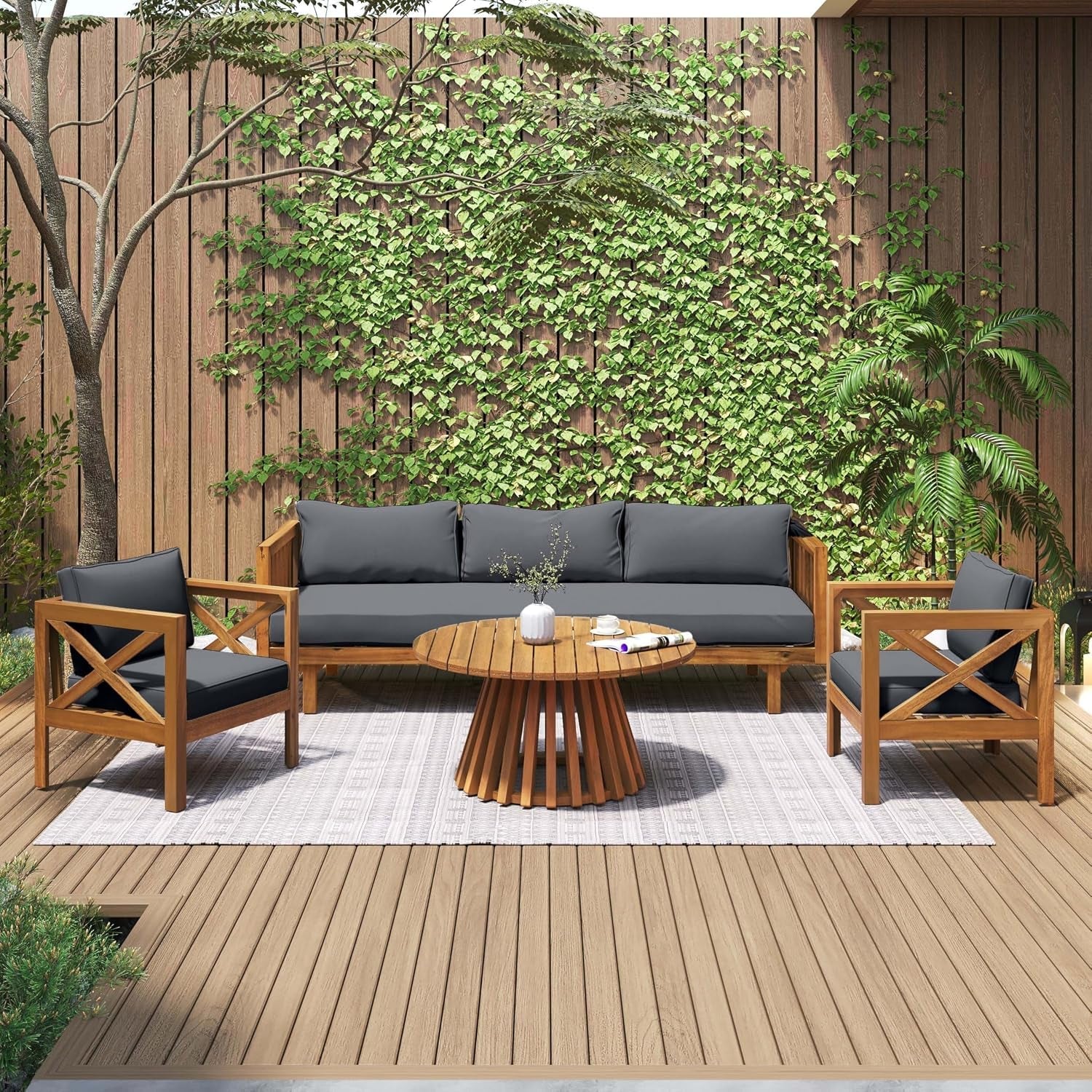 outdoor-4-piece-acacia-wood-conversation-set-patio-3-seat-loveseat-sofa-daybed-with-cushion-2-armchair-and-round-coffee-table-for-backyard-lawn-balcony-teak-dark-gray