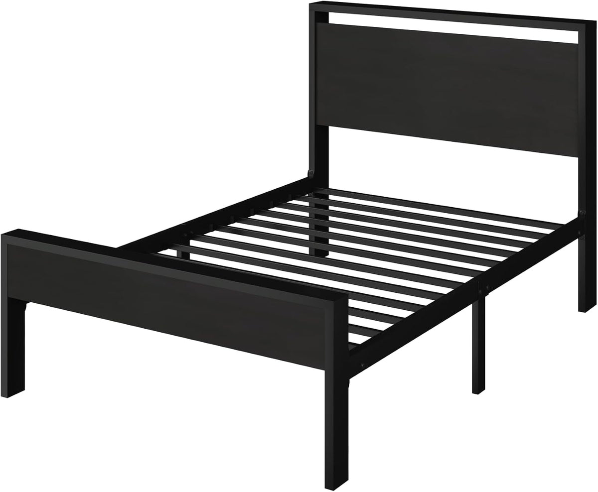 14-inch-twin-size-metal-platform-bed-frame-with-wooden-headboard-and-footboard-mattress-foundation-no-box-spring-needed-large-under-bed-storage-heavy-duty-slats-support-black-oak