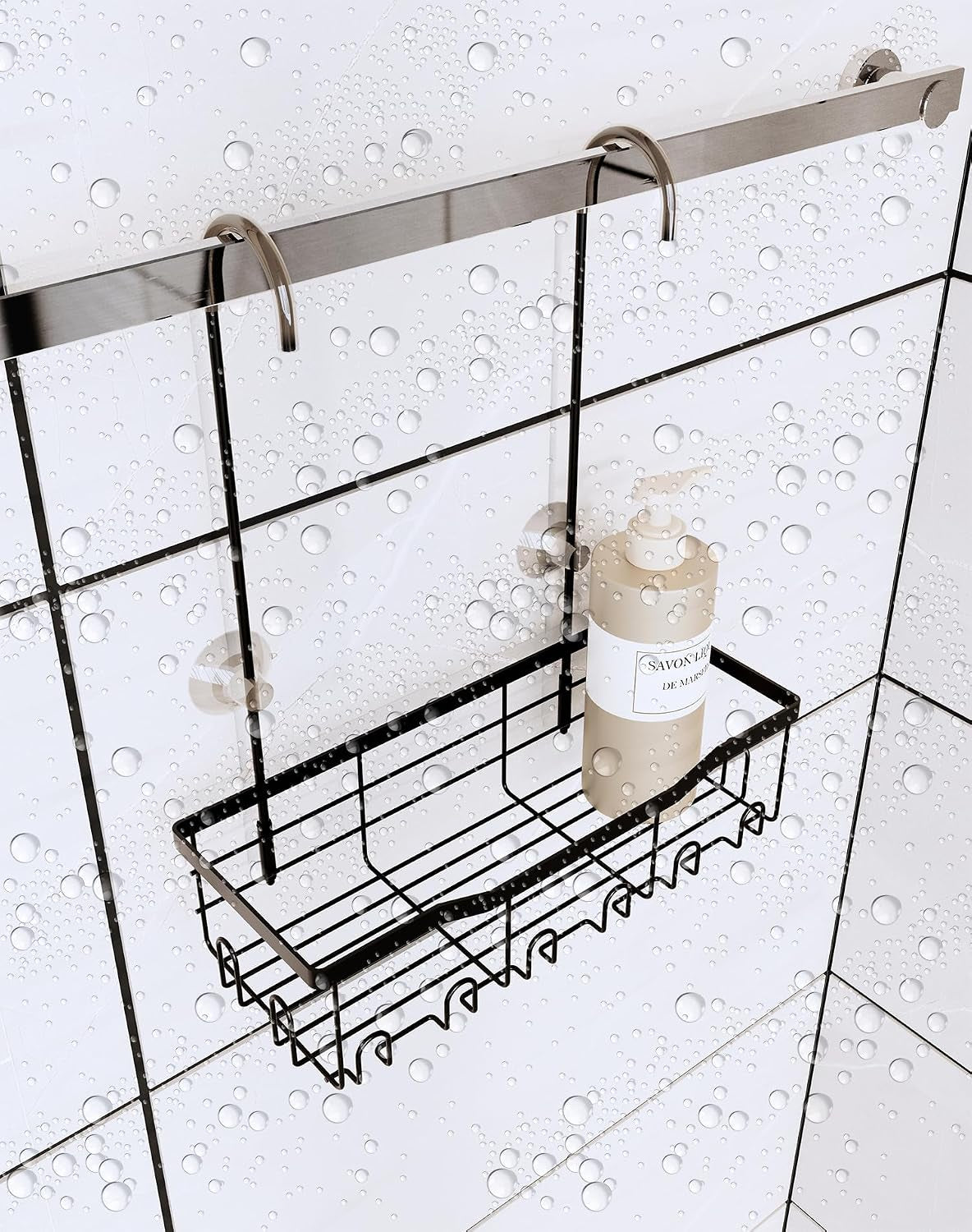 hanging-shower-rack-black