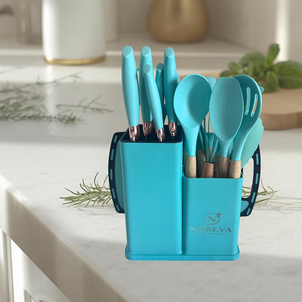 Kitchen Knife & Silicone Utensil Set (Random Assorted Colors) | Kitchen Knife & Silicone Utensil Set (Random Assorted Colors)3