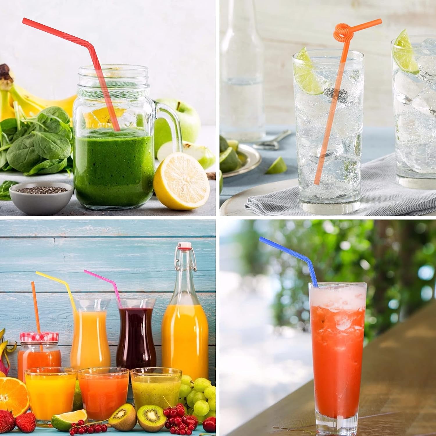 bendy-disposable-plastic-drinking-straws-12-8-long-for-40oz-tumbler-100pcs-bpa-free-colorful-straws-kid-elderly-safe-for-home-parties-weddings-bbq-cold-drinks-sturdy-bulk-event-gear