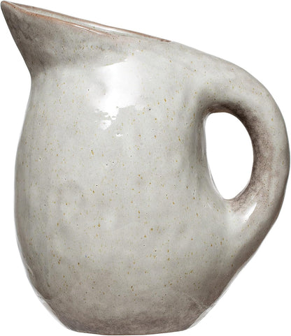 Neutral Reactive Glaze Stoneware Pitcher3