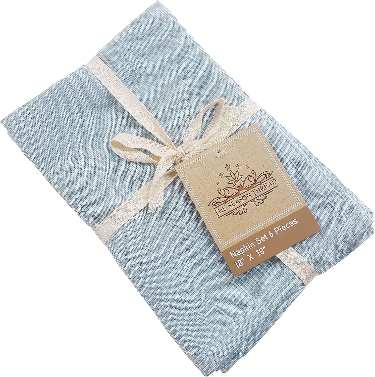 two-toned-napkin-set-stone-blue-100-cotton-napkin-size-18x18-inch-suitable-for-formal-dining-everyday-meals-thanks-giving-and-other-casual-occasions-pack-6-pieces