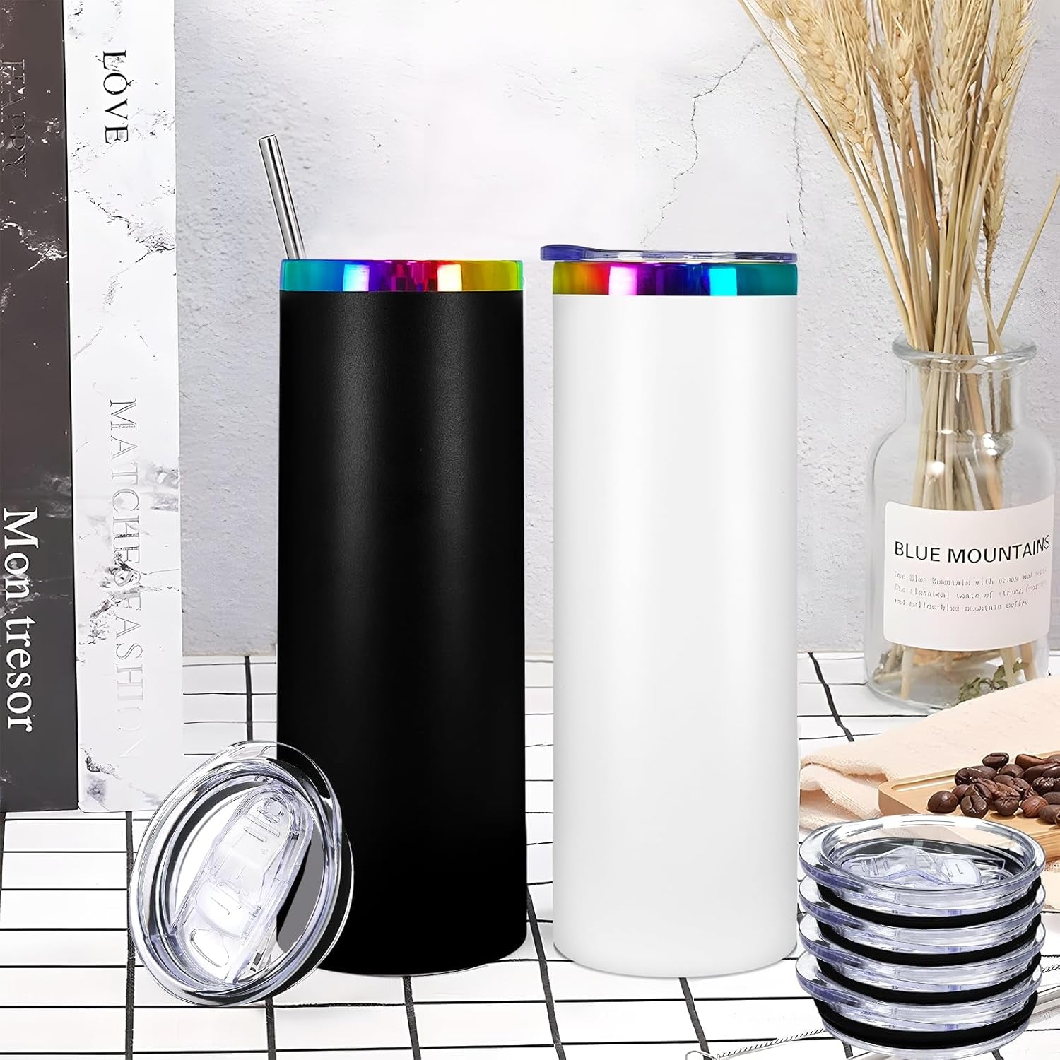 2-pack-20oz-skinny-tumbler-replacement-lids-spill-proof-covers-splash-resistant-sliding-covers-with-seal-ring-for-20oz-strainght-skinny-tumbler-straw-friendly-bpa-free-leak-proof