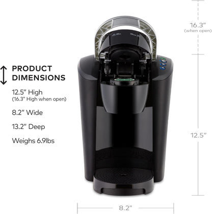 K-Compact Single-Serve K-Cup Pod Coffee Maker, with 3 Brew Sizes, Smart Start Feature, 36Oz Removable Reservoir, Black4