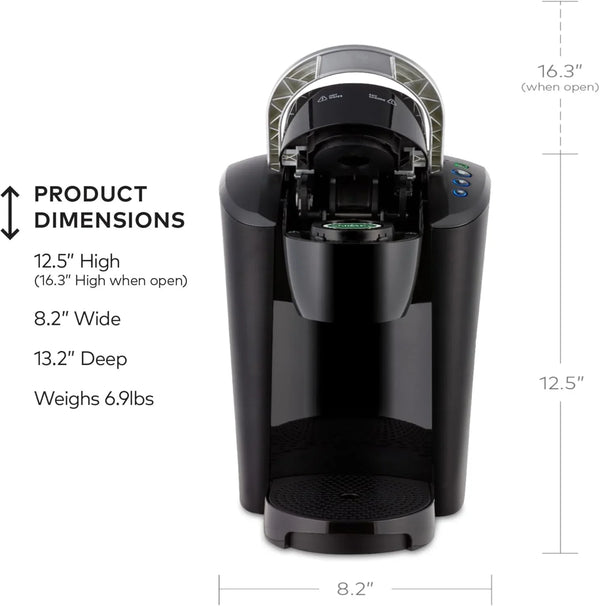 K-Compact Single-Serve K-Cup Pod Coffee Maker, with 3 Brew Sizes, Smart Start Feature, 36Oz Removable Reservoir, Black4