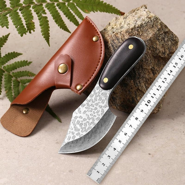 Meat Cleaver,Cleaver Knife Outdoor Multifunctional Knife Damascus Pattern Meat Cleaver Bone Cleaver Forging Knife Stainless Steel Kitchen Knife with Sheath7