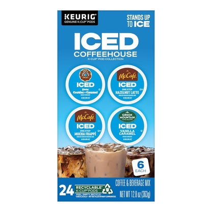 ® K-Cup Iced Duos Cookies and Caramel Coffee - Compatible with Keurig Brewer - Medium - 24 / Box11
