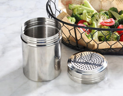 Stainless Steel Dredge Shaker, 10-Ounce, Set of 25