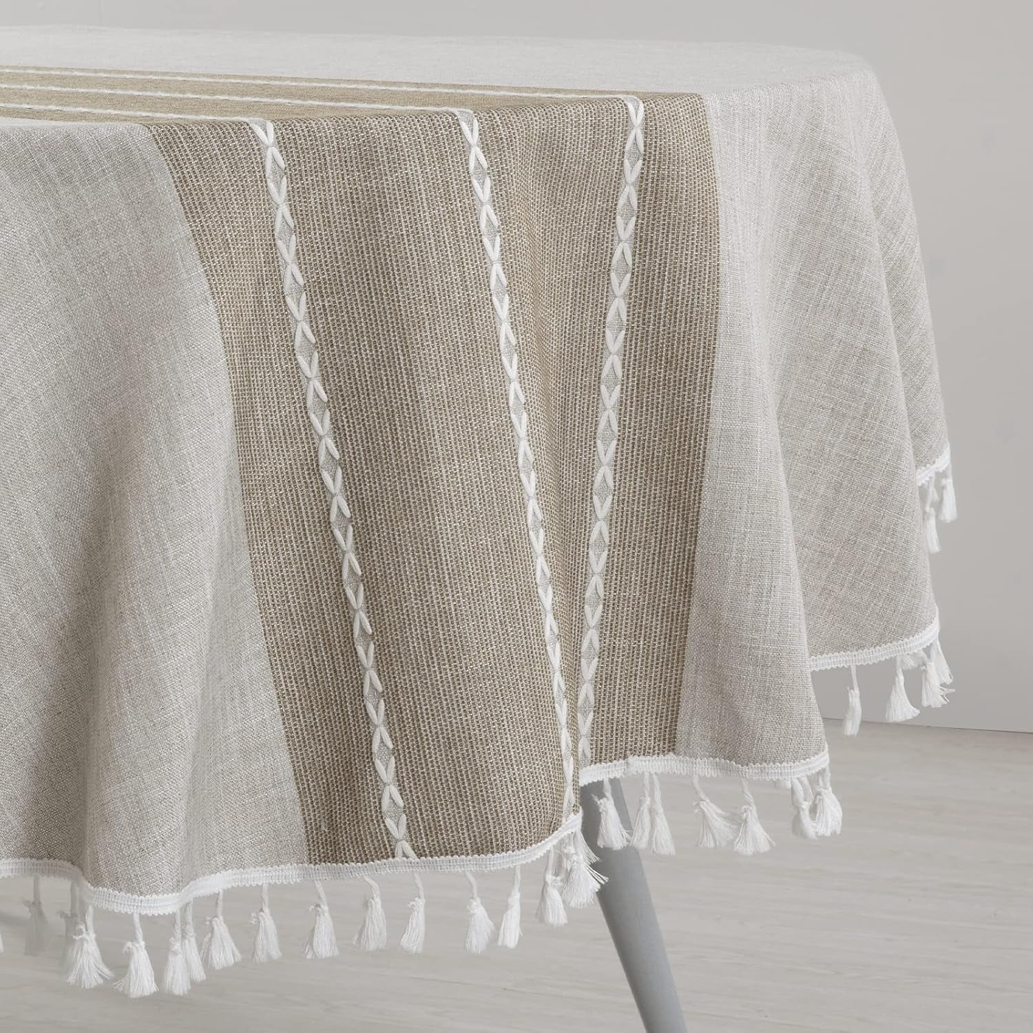 solid-embroidery-oval-tablecloth-with-tassels-for-oval-table-52-x-70-inch-lace-dust-proof-table-cover-for-kitchen-dinning-wrinkle-free-anti-fading-tabletop-decoration
