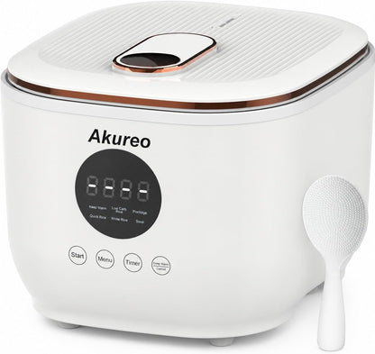 3L Healthy Low Carb Rice Cooker, Low Sugar Digital Steamer,Porridge,Soup,Quick Rice,White Rice,Stainless Steel Filter Basket，5 Cooking Functions,24H Timer & Auto Keep Warm1