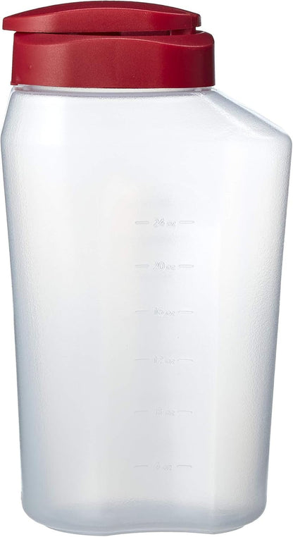 1 Quart Bottle with Snap Lock Easy-Pour Lid, BPA Free, Clear1