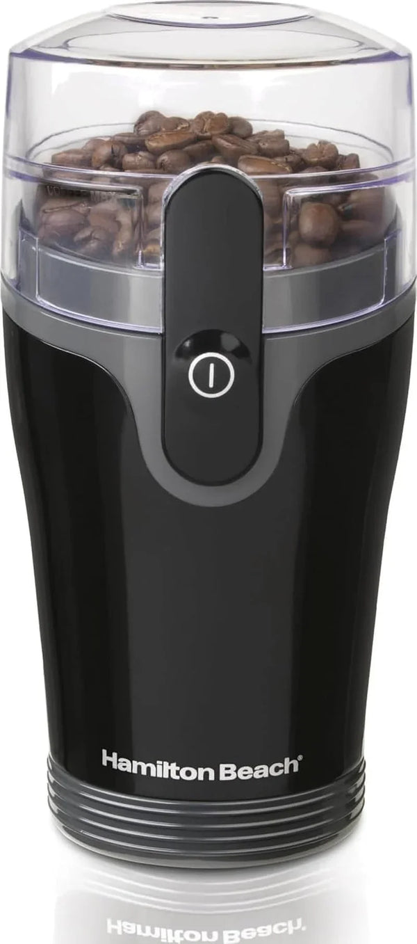 Fresh Grind Electric Coffee Grinder for up to 12 Cups | Grinds Coffee Beans, Spices & More | Stainless Steel Blades | Easy-Clean Removable Chamber | Black | 80335RG1