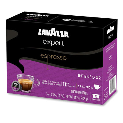Lavazza Expert Espresso Intenso Double Shot Capsules, Dark Roast, Arabica and Robusta Blend, Compatible with Lavazza Classy Machines (36 Capsules)11