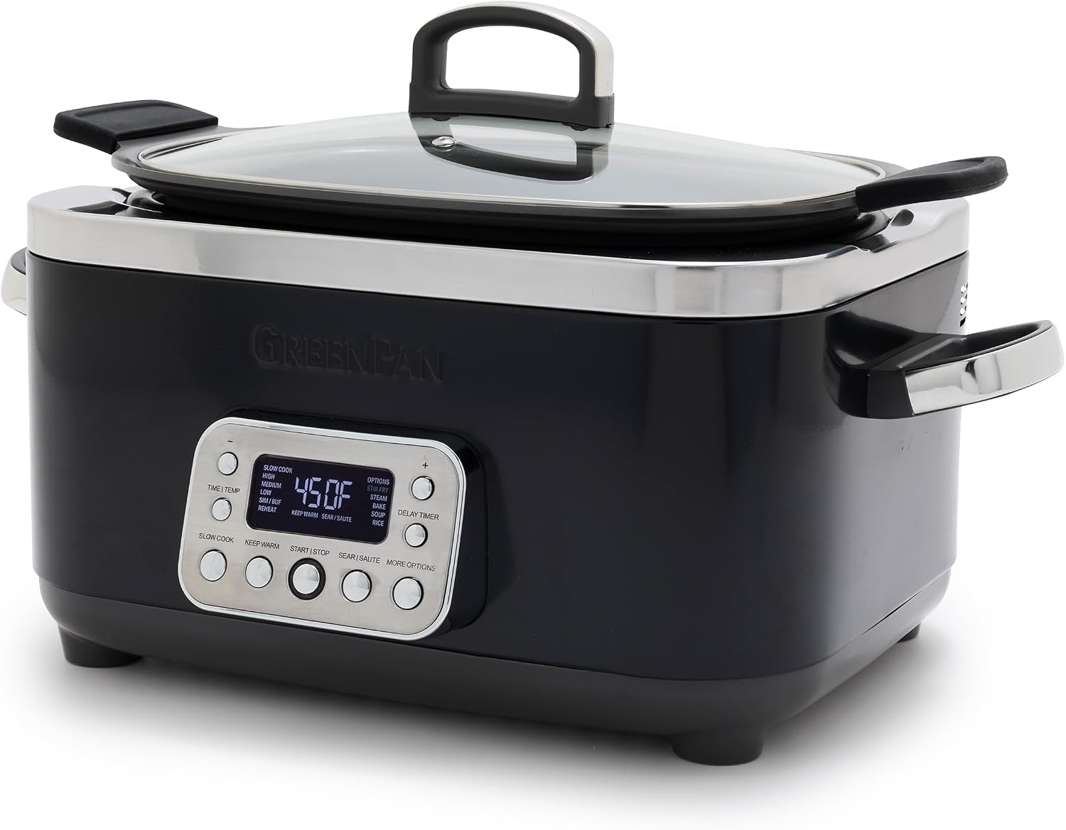 elite-14-in-1-nonstick-6qt-electric-slow-cooker-pfas-free-ceramic-multi-cooker-in-pot-browning-dishwasher-safe-lid-removable-crock-stainless-steel-steamer-silicone-handles-black