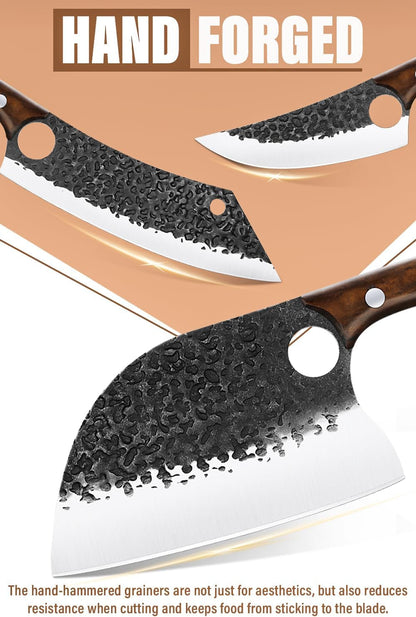 Butcher Knife Set - 9 Pcs Chef Knife Set with Bag2
