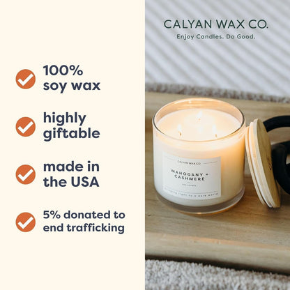 Evergreen & Eucalyptus 3 Wick Scented Candle - 43 Hour Burn3