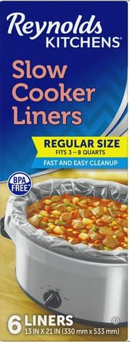 Kitchens Slow Cooker Liners, Regular (Fits 3-8 Quarts), 6 Count (Pack of 2)2