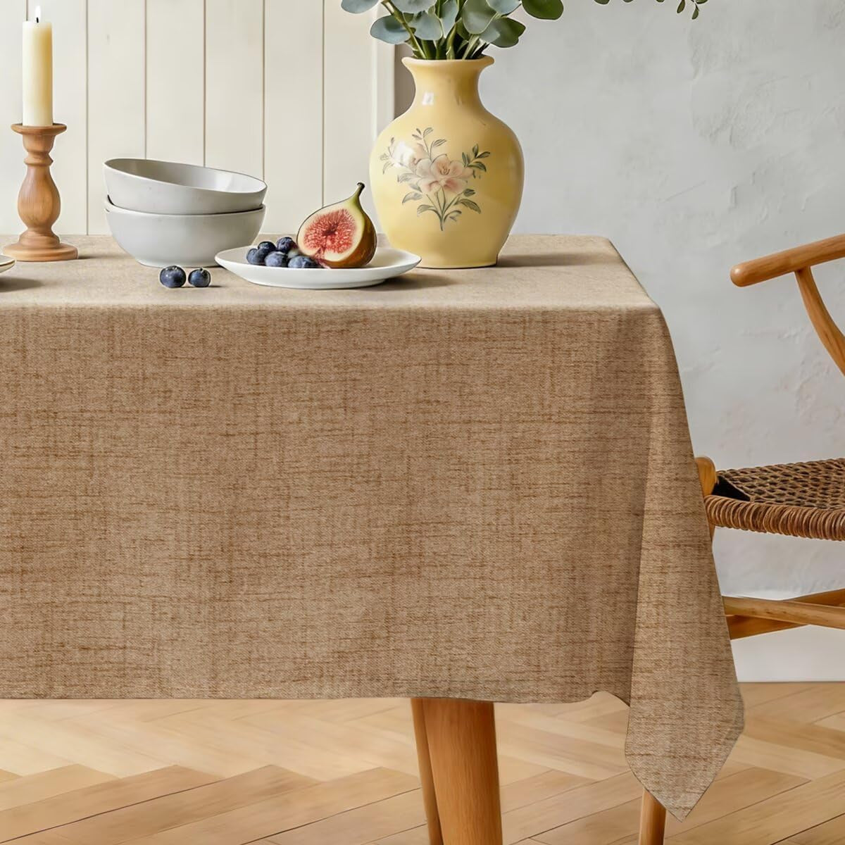 natural-linen-rectangle-tablecloth-slubby-textured-lightweight-table-cloth-52-x-108-inch-water-resistant-stain-resistant-farmhouse-burlap-table-cover-for-kitchen-dining-room-light-brown