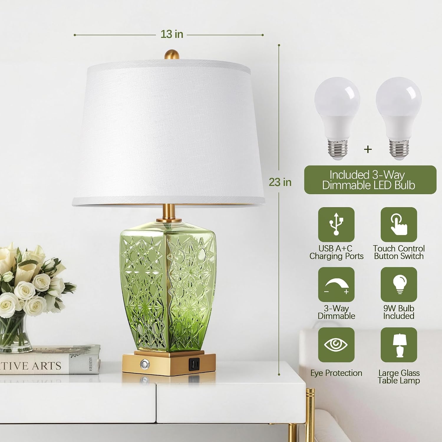 23-glass-table-lamps-set-of-2-bedside-lamp-for-bedroom-green