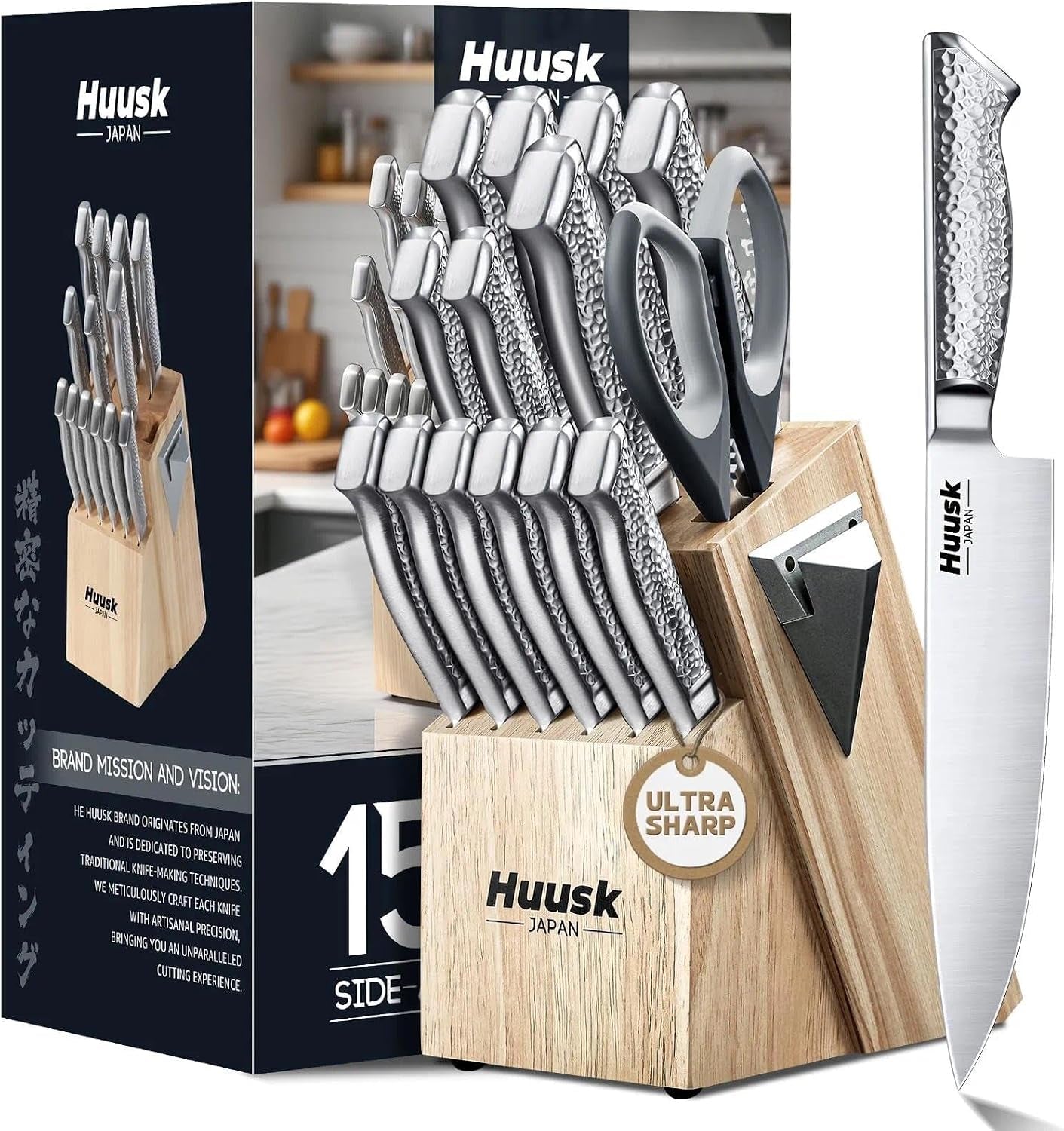 kitchen-knife-set-with-block-built-in-sharpener-15pcs