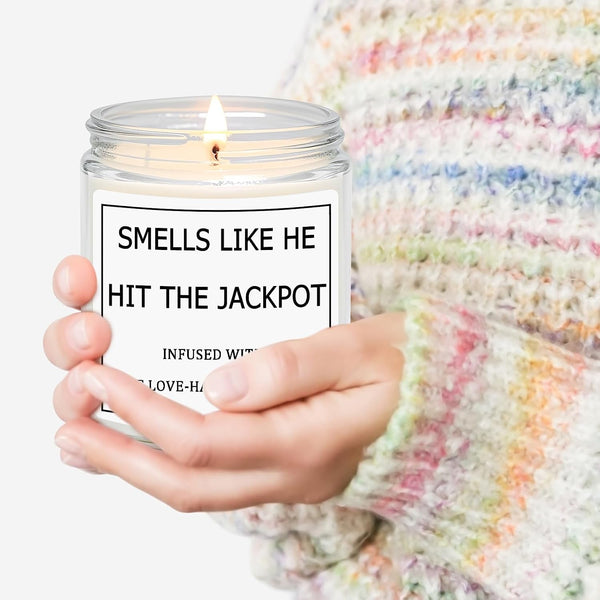 Bridal Shower Gifts for Bride, Bride to Be Engagement Gift for Couples Women, Funny Wedding Lavender Candles4