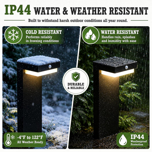Premium Solar Pathway Lights Outdoor, Motion Sensor, 2 Modes, 4Pk7