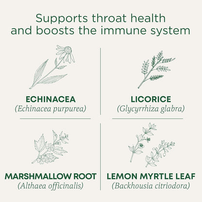 Organic, Throat Coat Lozenges, Lemon Ginger Echinacea - Herbal Cough Drops, Helps Soothe Sore Throat - Non-Gmo, Stimulant-Free - 16 Count2