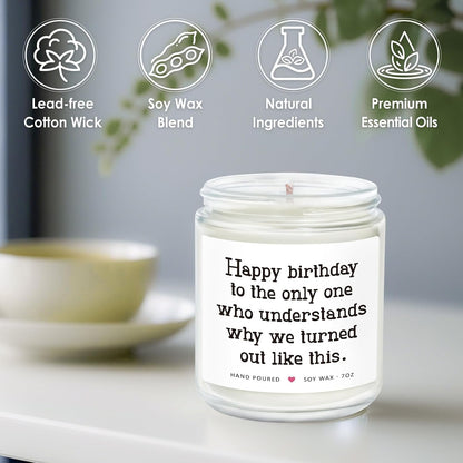 Sister Birthday Gifts from Sisters, Sisters Gift from Sister Brother, Birthday Gifts for Sister Adult, Big Sister Gift, Best Friend Bday Presents for Women, Sister Bday Candle 7Oz4