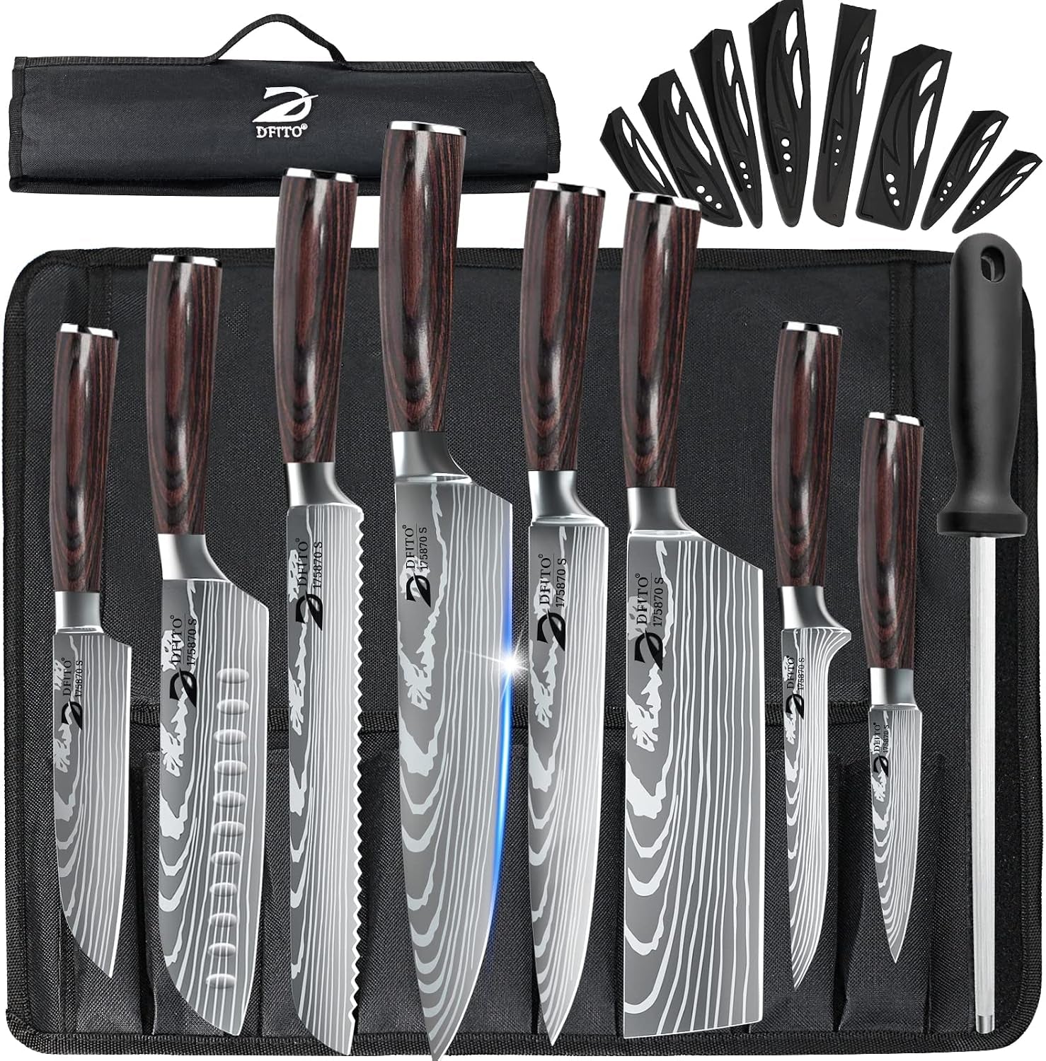 chef-knife-sets-with-roll-bag-9-pieces-professional-knife-set-high-carbon-stainless-steel-kitchen-knife-set-with-sharpener-red-pakkawood-handle-kitchen-home-cooking-dishwasher-safe
