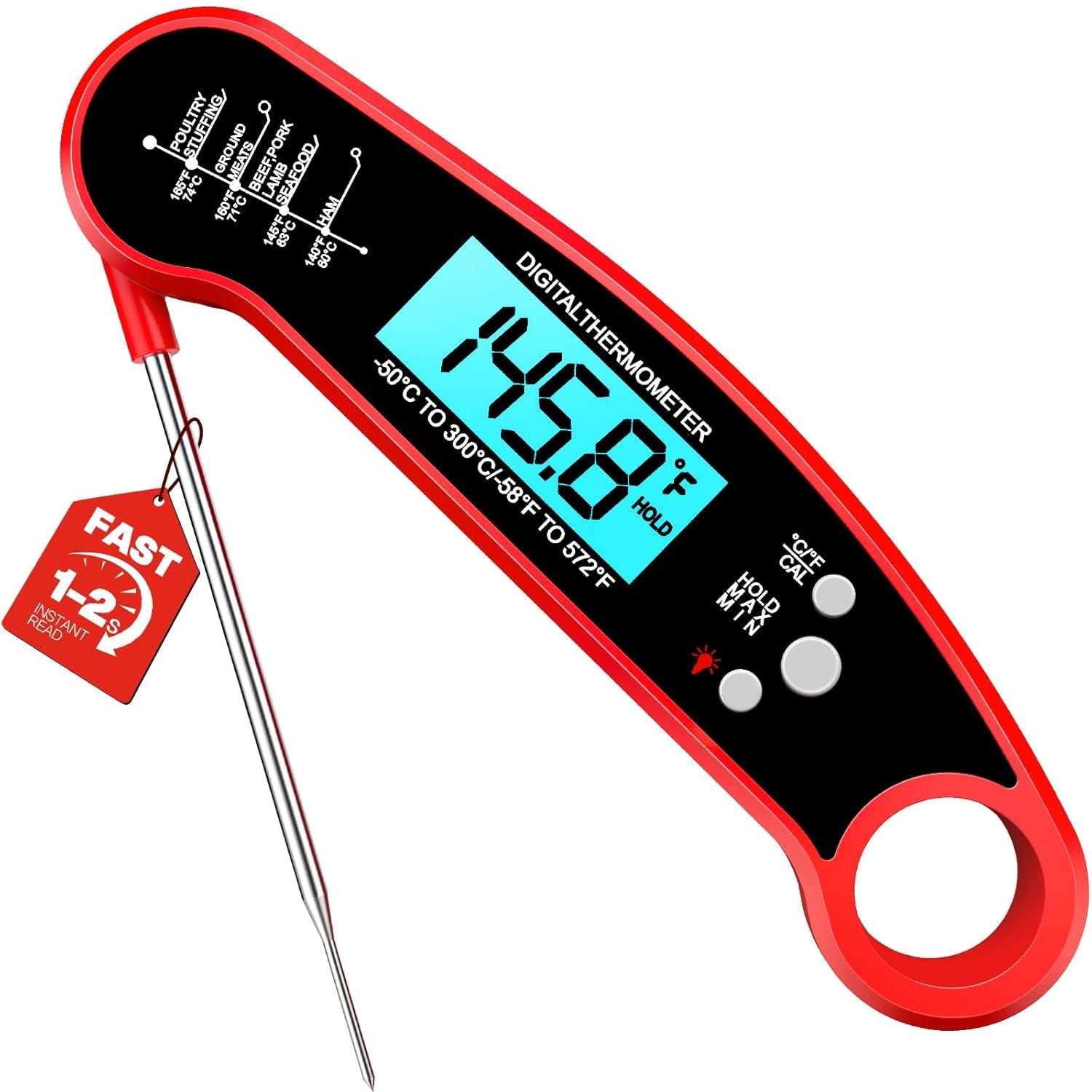 instant-read-meat-thermometer-digital-1-2-sec-food-cooking-grilling-bright-backlit-display-waterproof-for-air-fryer-smoker-candy-kitchen-gadgets-bbq-essentials-gift-for-men-husband-red