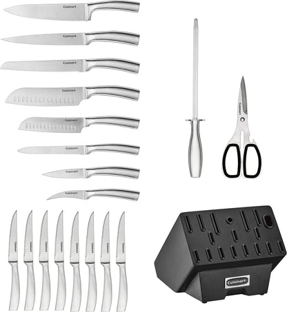 C77SS-19P Normandy 19 Piece Cutlery Block Set, Stainless Steel Ashwood Black4