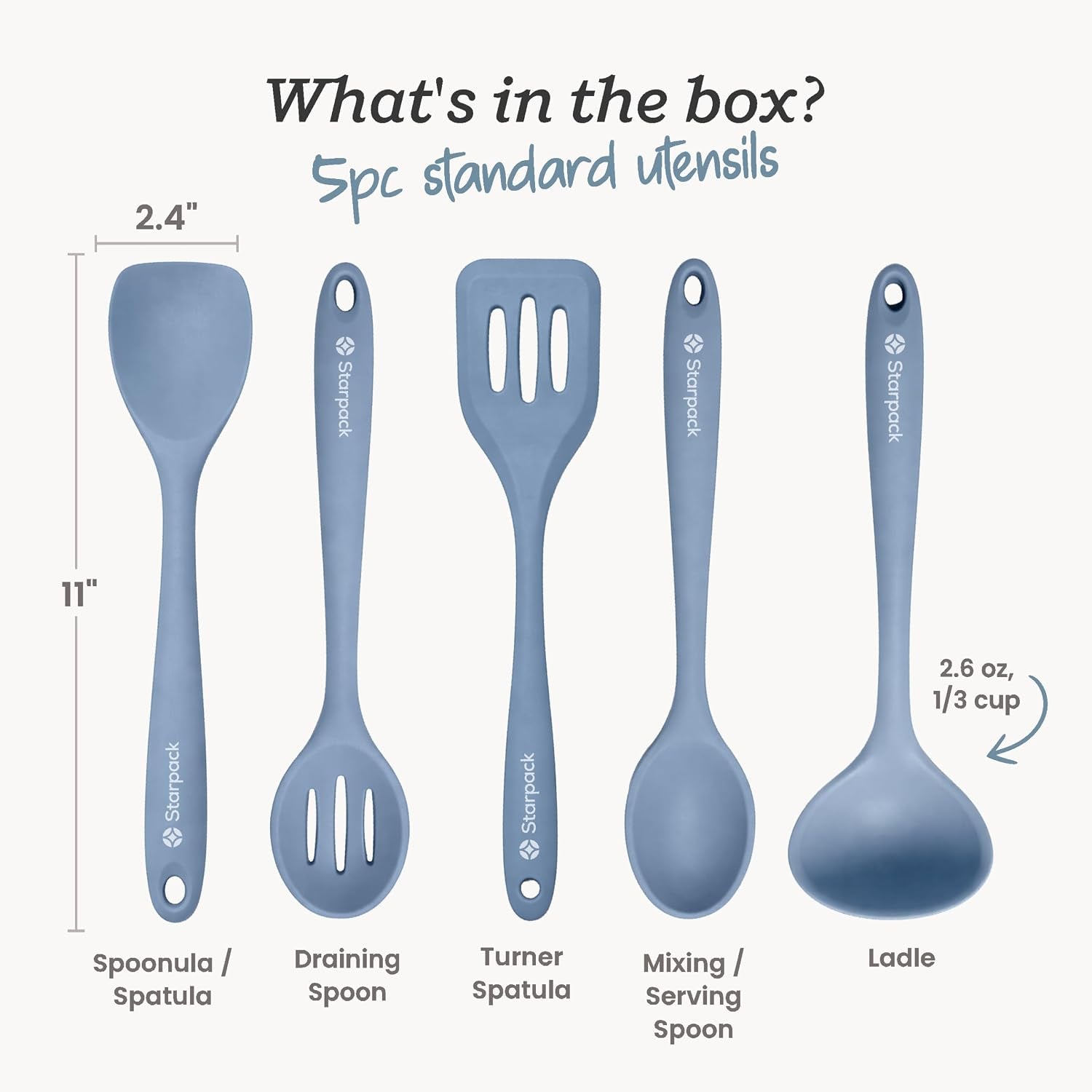 starpack-stir-and-serve-silicone-cooking-utensils-set-5-piece-11-lfgb-non-toxic-600-f-heat-resistant-bpa-free-one-piece-seamless-dishwasher-safe-for-nonstick-cookware-light-blue