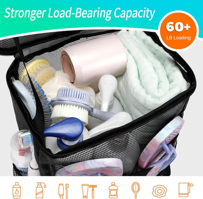 Dorm Room Essentials for Guys Girls, Quick Dry Mesh Shower Caddy Portable3