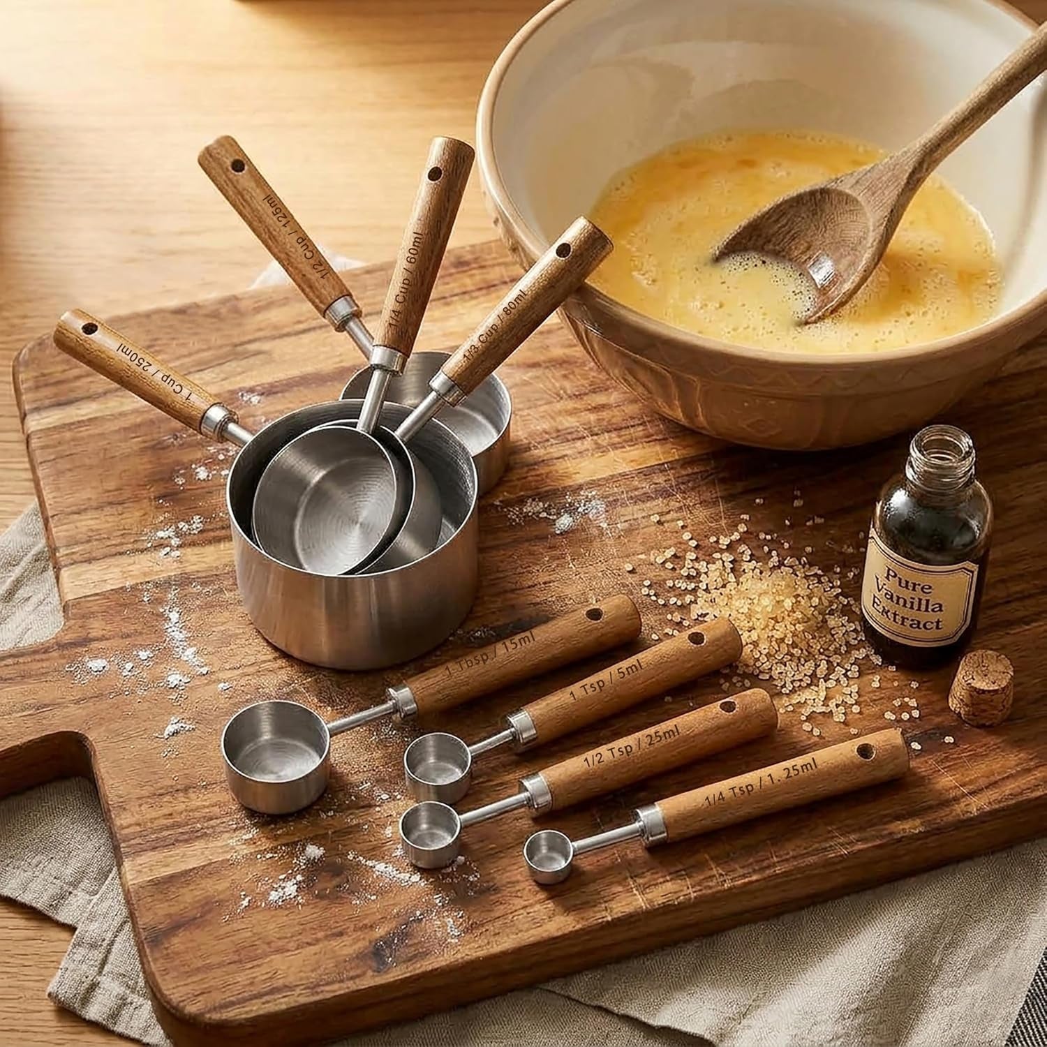 measuring-cups-and-spoons-set-stainless-steel-metal-measuring-cups-with-wooden-handles-great-for-dry-and-liquid-ingredients-engraved-metric-markings-nesting-design-for-baking