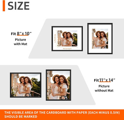 11X14 Black Picture Frame, Wall Mount, Posters & Art Photo Frame2