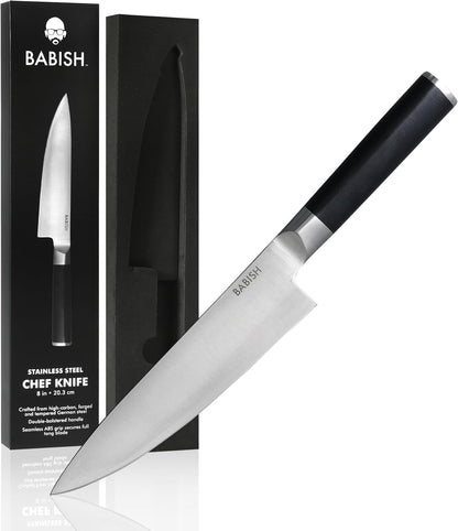 8-Inch Chef Knife – High-Carbon German 1.4116 Steel Kitchen Knife – Professional Cutlery for Precise Slicing and Chopping1